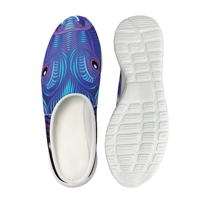 Dark Taurus Zodiac Sign Print Mesh Casual Shoes