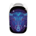 Dark Taurus Zodiac Sign Print Mesh Laundry Hamper