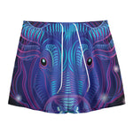 Dark Taurus Zodiac Sign Print Mesh Shorts