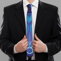 Dark Taurus Zodiac Sign Print Necktie