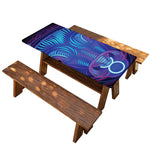 Dark Taurus Zodiac Sign Print Picnic Table Cover