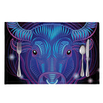 Dark Taurus Zodiac Sign Print Placemat
