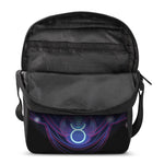 Dark Taurus Zodiac Sign Print Rectangular Crossbody Bag