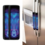 Dark Taurus Zodiac Sign Print Refrigerator Handle Covers