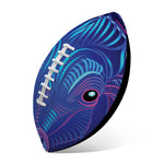 Dark Taurus Zodiac Sign Print Rugby Ball