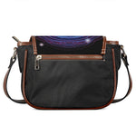 Dark Taurus Zodiac Sign Print Saddle Bag