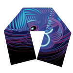 Dark Taurus Zodiac Sign Print Scarf