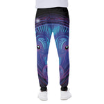 Dark Taurus Zodiac Sign Print Scuba Joggers