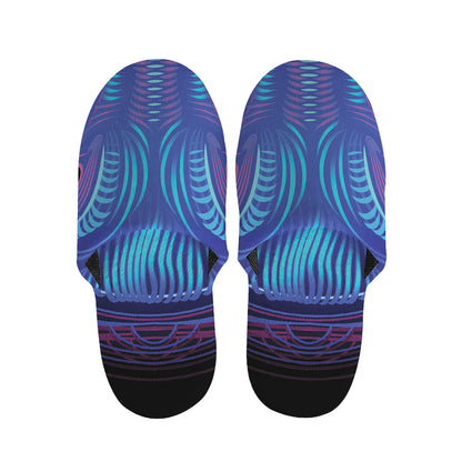 Dark Taurus Zodiac Sign Print Slippers
