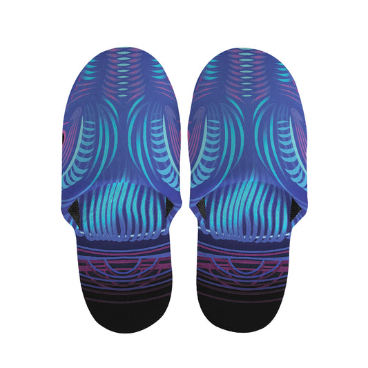 Dark Taurus Zodiac Sign Print Slippers