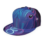 Dark Taurus Zodiac Sign Print Snapback Cap