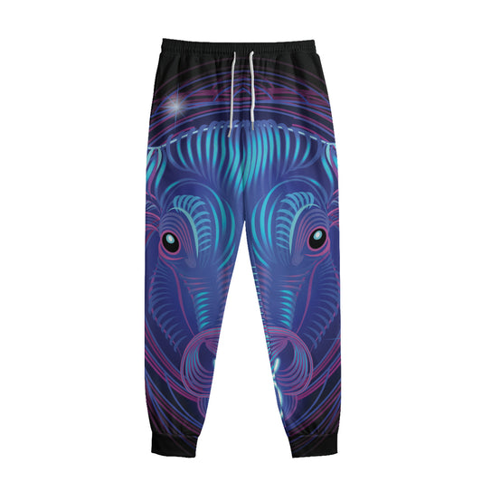 Dark Taurus Zodiac Sign Print Sweatpants