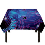 Dark Taurus Zodiac Sign Print Tablecloth