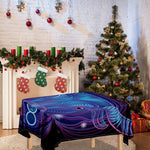 Dark Taurus Zodiac Sign Print Tablecloth