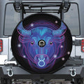 Dark Taurus Zodiac Sign Print Tire Cover With Camera Hole