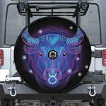 Dark Taurus Zodiac Sign Print Tire Cover With Camera Hole