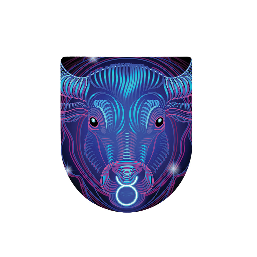 Dark Taurus Zodiac Sign Print Toilet Lid Cover