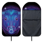 Dark Taurus Zodiac Sign Print Waterproof Car Seat Cover