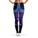 Dark Taurus Zodiac Sign Print Women's Leggings