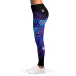 Dark Taurus Zodiac Sign Print Women's Leggings