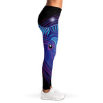 Dark Taurus Zodiac Sign Print Women's Leggings