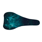 Dark Teal Galaxy Space Print Bicycle Seat Cover