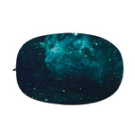 Dark Teal Galaxy Space Print Car Side Mirror Covers