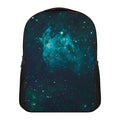 Dark Teal Galaxy Space Print Casual Backpack