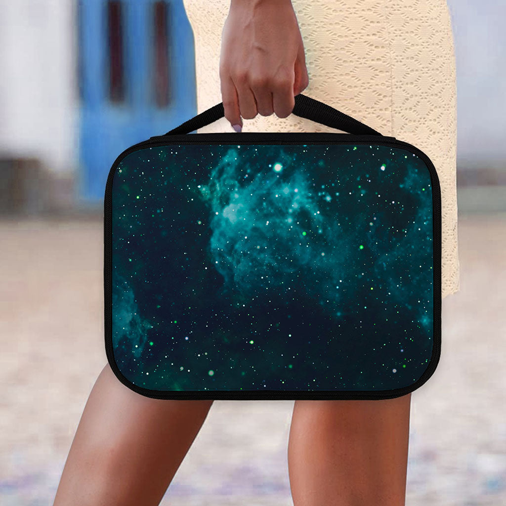 Dark Teal Galaxy Space Print Classic Bible Case
