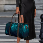 Dark Teal Galaxy Space Print Duffle Bag