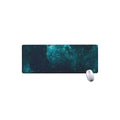 Dark Teal Galaxy Space Print Extended Mouse Pad