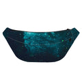 Dark Teal Galaxy Space Print Fanny Pack