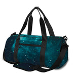 Dark Teal Galaxy Space Print Gym Bag