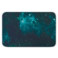 Dark Teal Galaxy Space Print Indoor Door Mat
