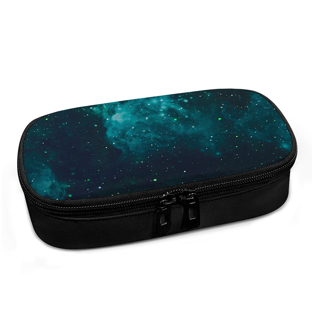 Dark Teal Galaxy Space Print Insulin Cooler Travel Case