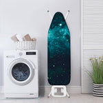 Dark Teal Galaxy Space Print Ironing Board Cover
