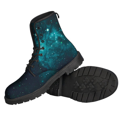 Dark Teal Galaxy Space Print Backpack