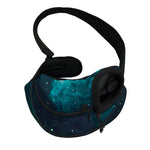 Dark Teal Galaxy Space Print Pet Sling Carrier