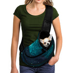 Dark Teal Galaxy Space Print Pet Sling Carrier