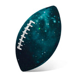 Dark Teal Galaxy Space Print Rugby Ball