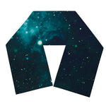 Dark Teal Galaxy Space Print Scarf