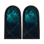 Dark Teal Galaxy Space Print Skillet Handle Cover