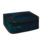 Dark Teal Galaxy Space Print Small Lunch Bag