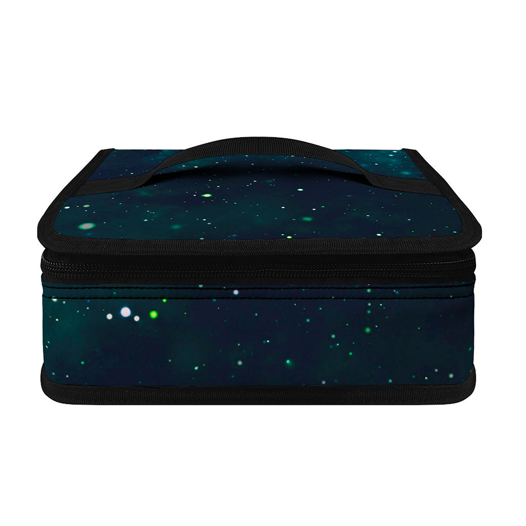 Dark Teal Galaxy Space Print Small Lunch Bag