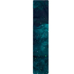Dark Teal Galaxy Space Print Table Runner