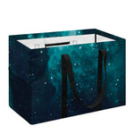 Dark Teal Galaxy Space Print Utility Tote Bag