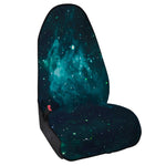 Dark Teal Galaxy Space Print Waterproof Car Seat Cover