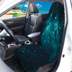 Dark Teal Galaxy Space Print Waterproof Car Seat Cover