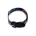 Dark Tropical Flamingo Pattern Print Dog Collar