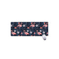 Dark Tropical Flamingo Pattern Print Extended Mouse Pad